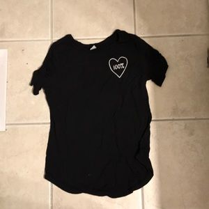100% Black T-shirt
